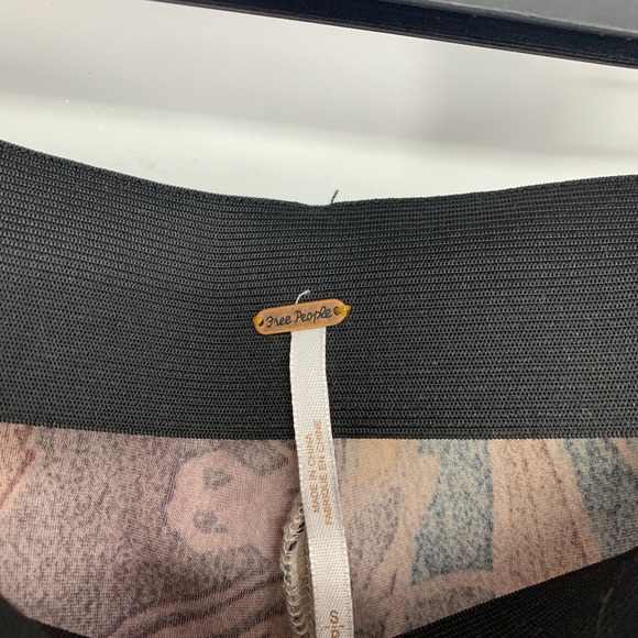 Free People Pants Flare Bell Bottoms Velvet Float Away Butterfly - Picture 7 of 14